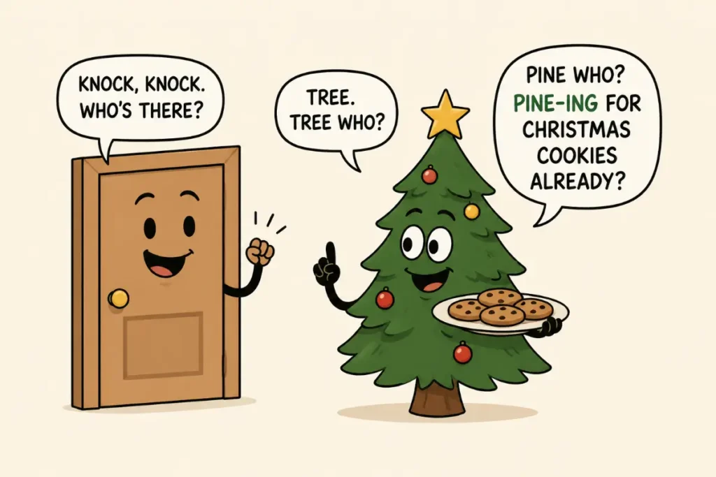 Christmas Tree Knock Knock Jokes That Shine Bright