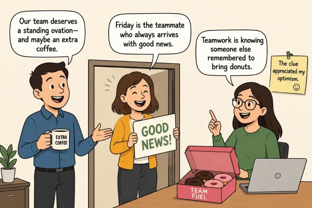 Friday Teamwork Jokes for Work That Bring Everyone Together