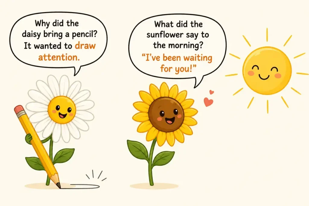 Funny Flower Puns for Preschoolers