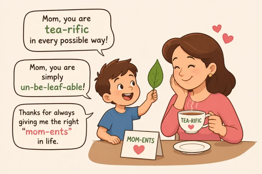 Funny Mother’s Day Puns for Cards and Messages