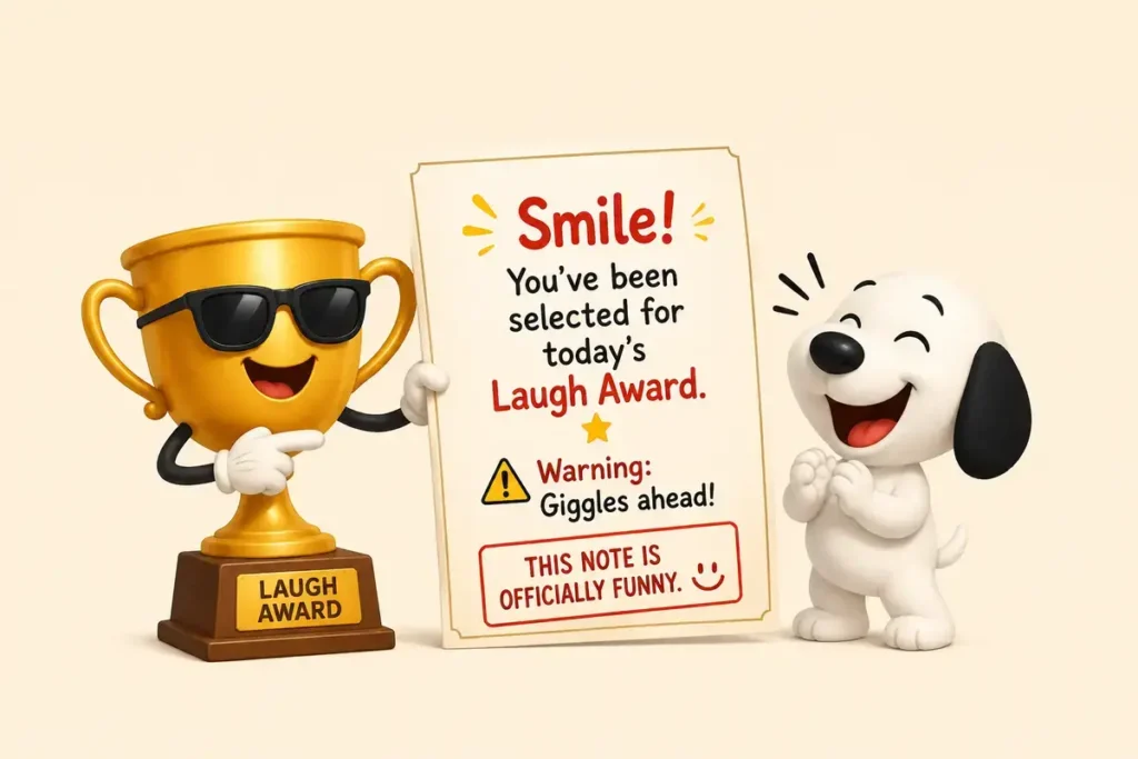 Printable April Fools Joke Notes for Kids