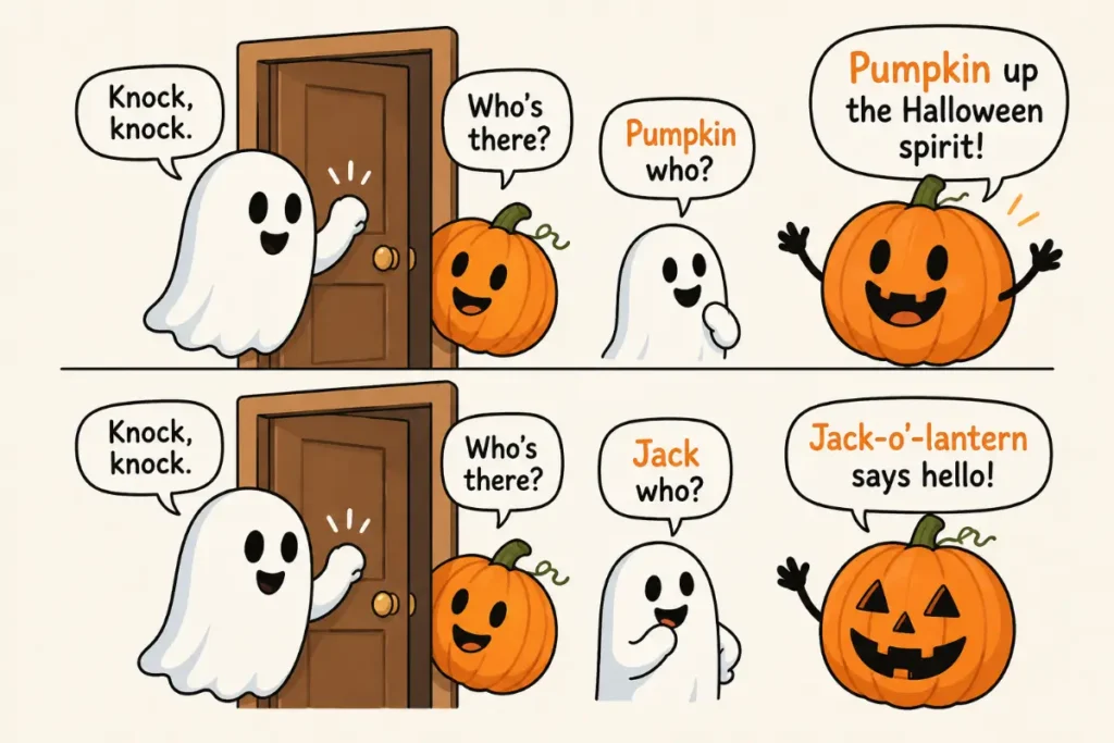 Pumpkin Halloween Knock Knock Jokes