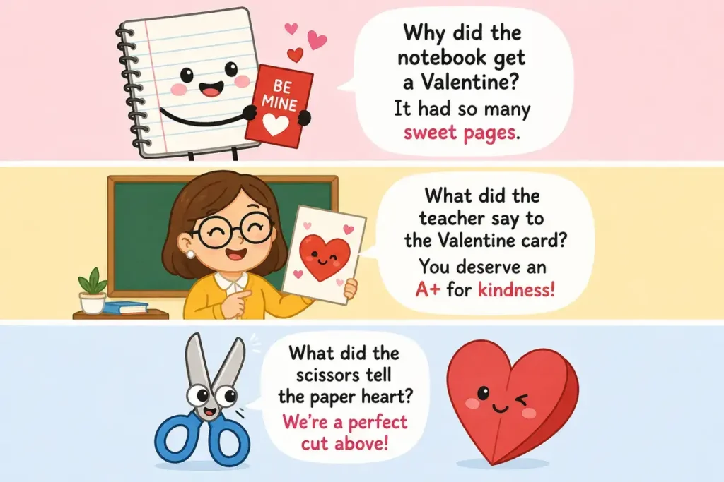 School Valentines Jokes for Kids That Make Classmates Giggle