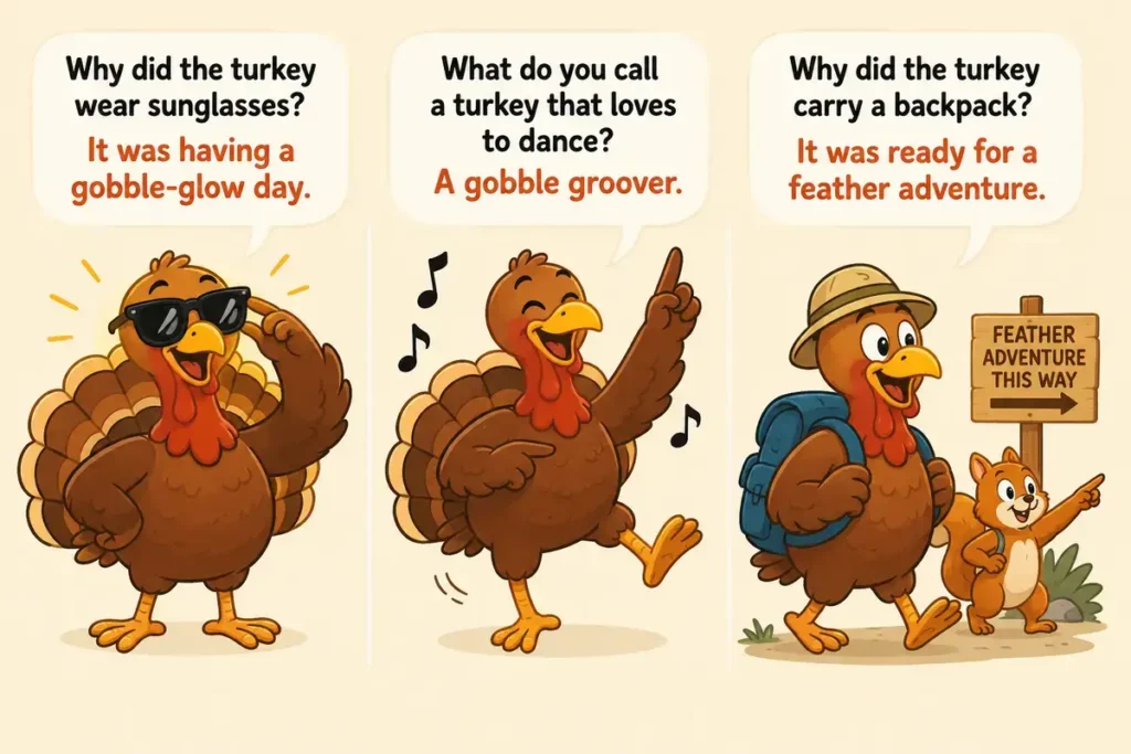 Silly Turkey Puns and One-Liners for Kids