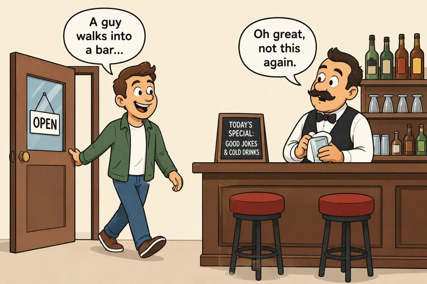 A Gay Walk Into A Bar Jokes
