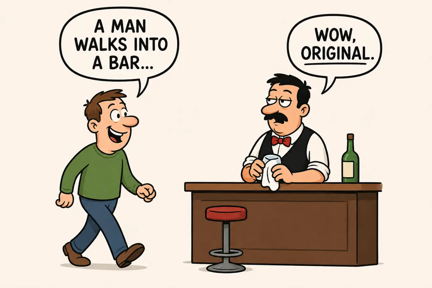 A Man Walks Into a Bar Jokes