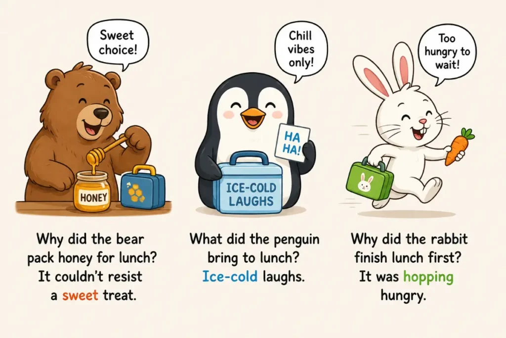 Animal Lunch Box Jokes for Kids