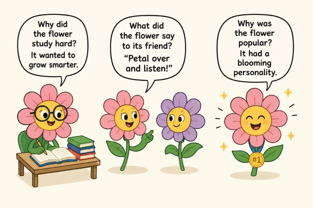 April Flower Jokes for Kids