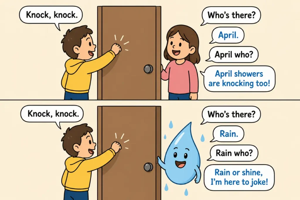 April Knock-Knock Jokes for Kids