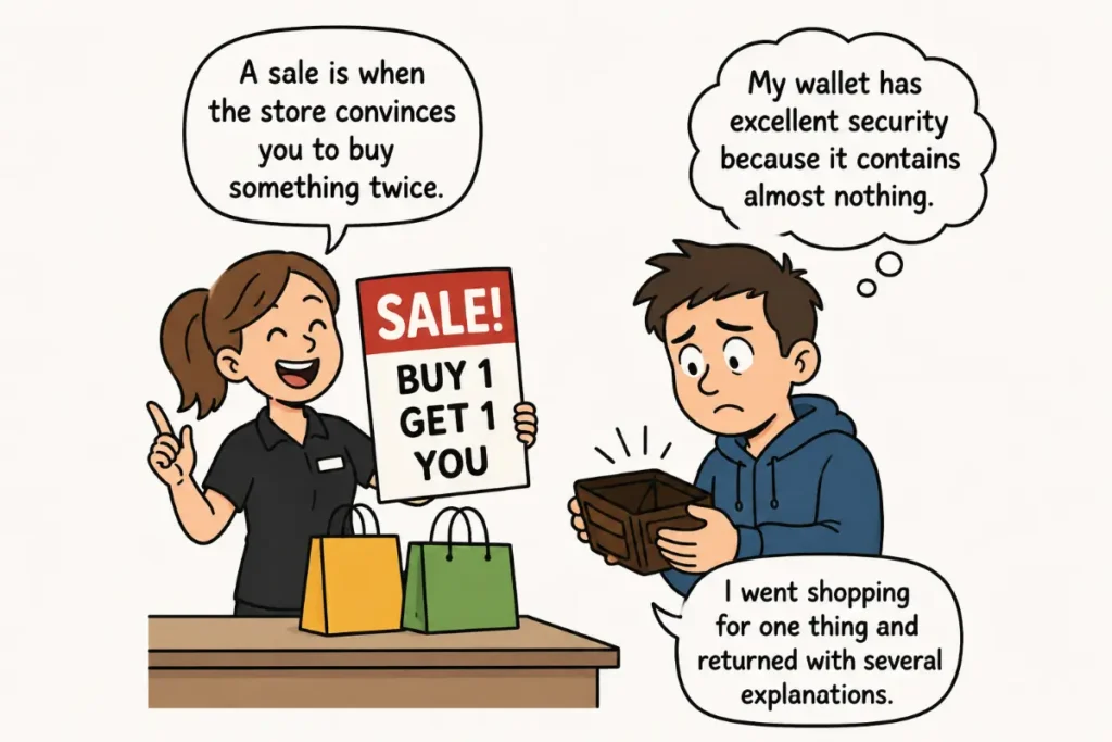 Best One-Liners About Money and Shopping