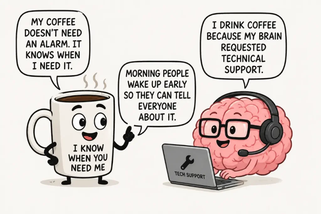Clever Jokes About Coffee and Mornings