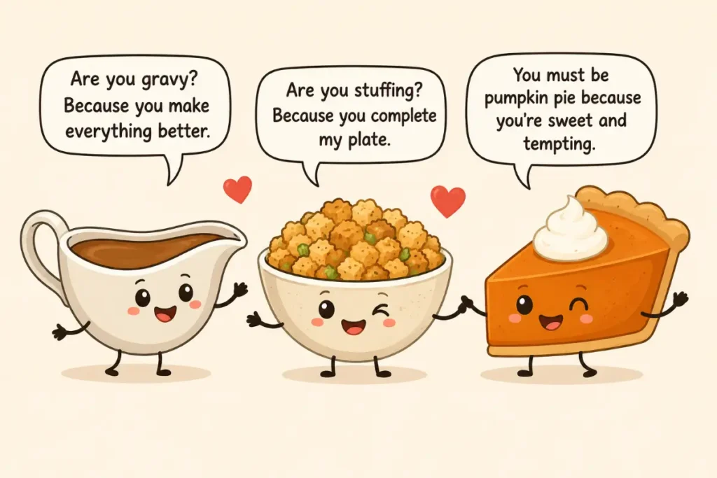 Flirty Thanksgiving Food Puns