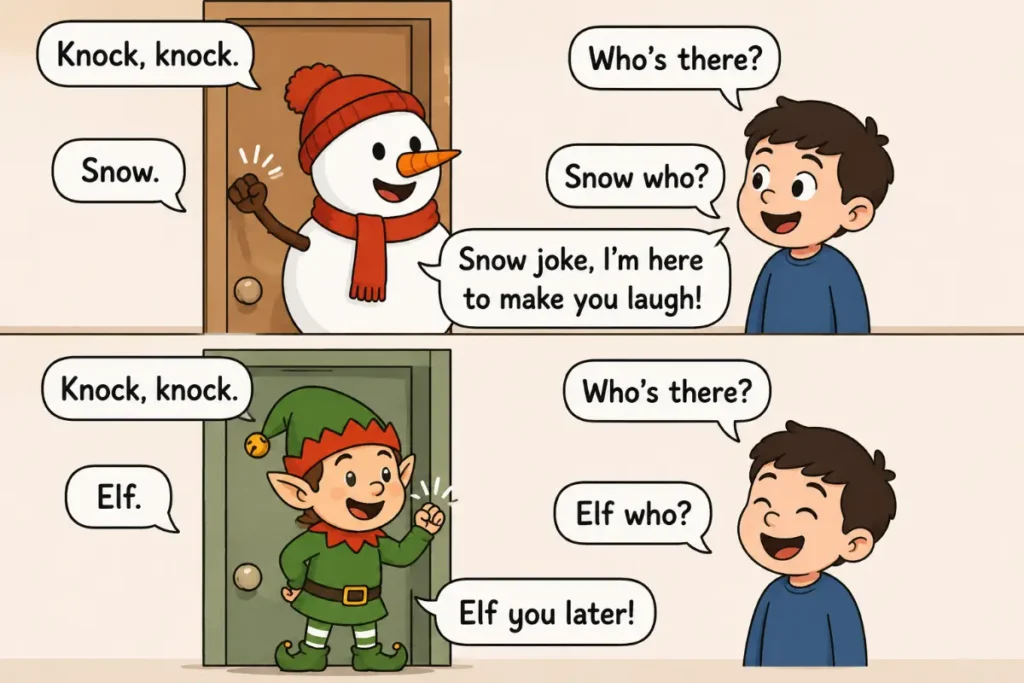 Holiday Knock-Knock Jokes and Quick One-Liners for Kids
