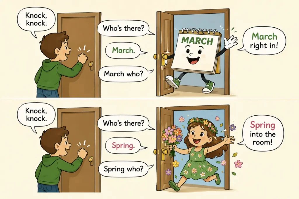 March Knock-Knock Jokes for Kids