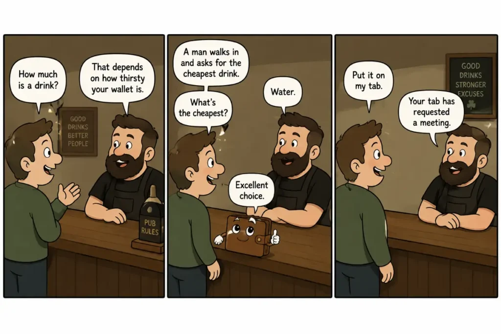 Pub Jokes About Money and the Bill