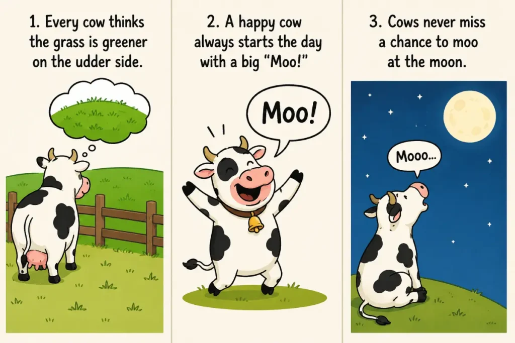 Silly Cow One-Liners for Kids