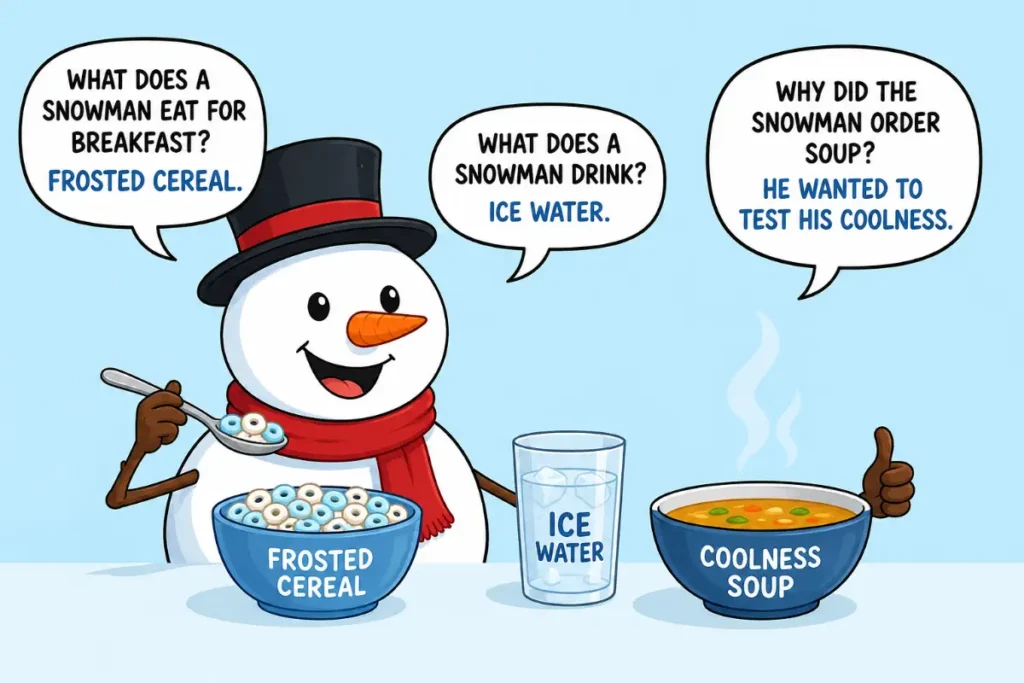 Snowman Food and Drink Jokes