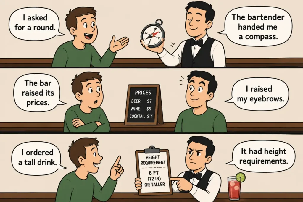The Best Short Barroom One-Liners