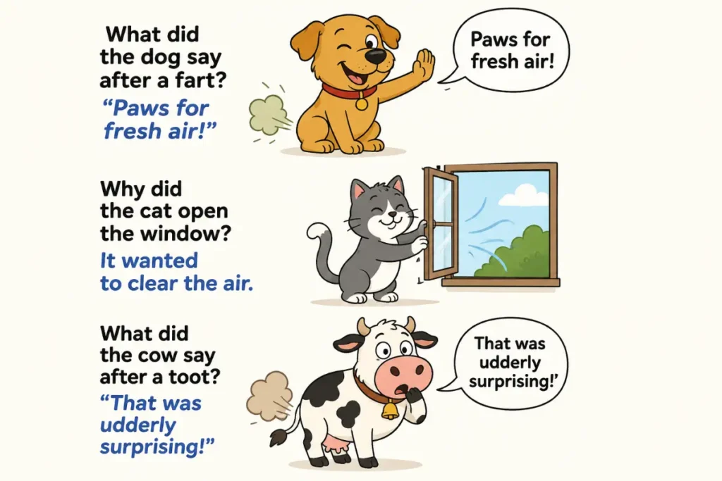 Animal Fart Jokes for Kids