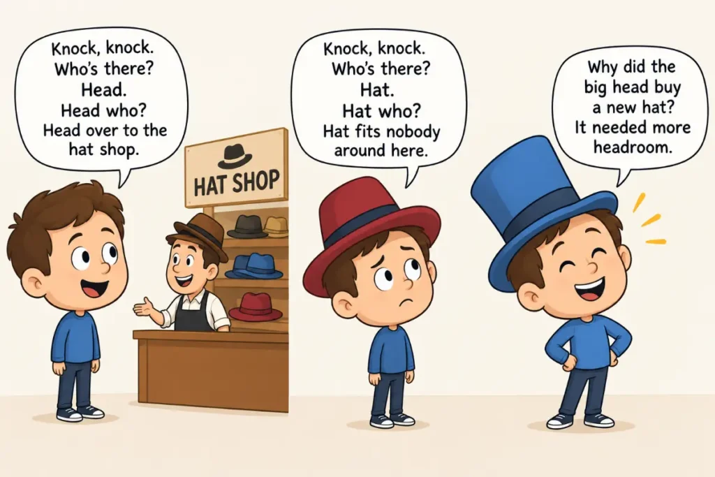 Big Head Knock-Knock and Quick Jokes