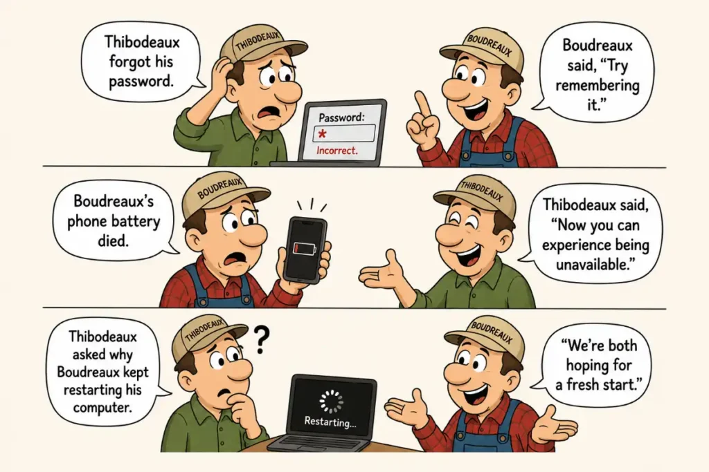 Boudreaux and Thibodeaux Technology Jokes