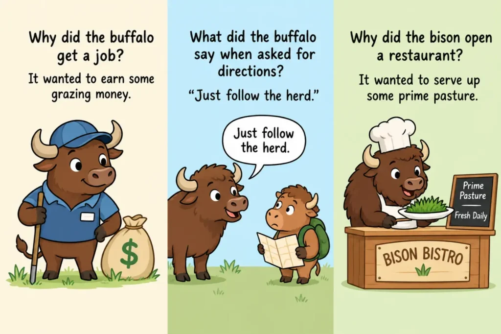 Buffalo and Bison Dad Jokes