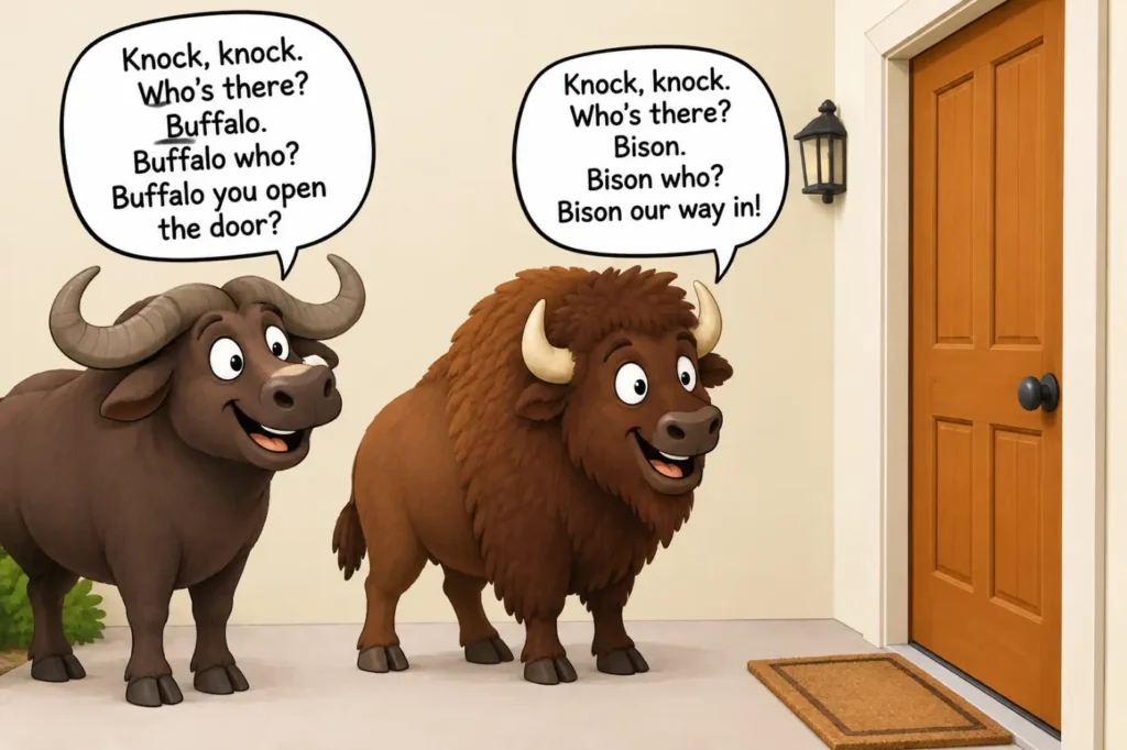 Buffalo and Bison Knock-Knock Jokes