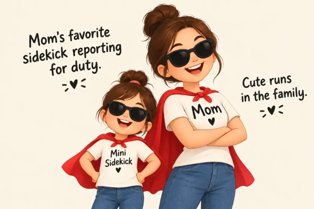 Cute Mom and Daughter Captions