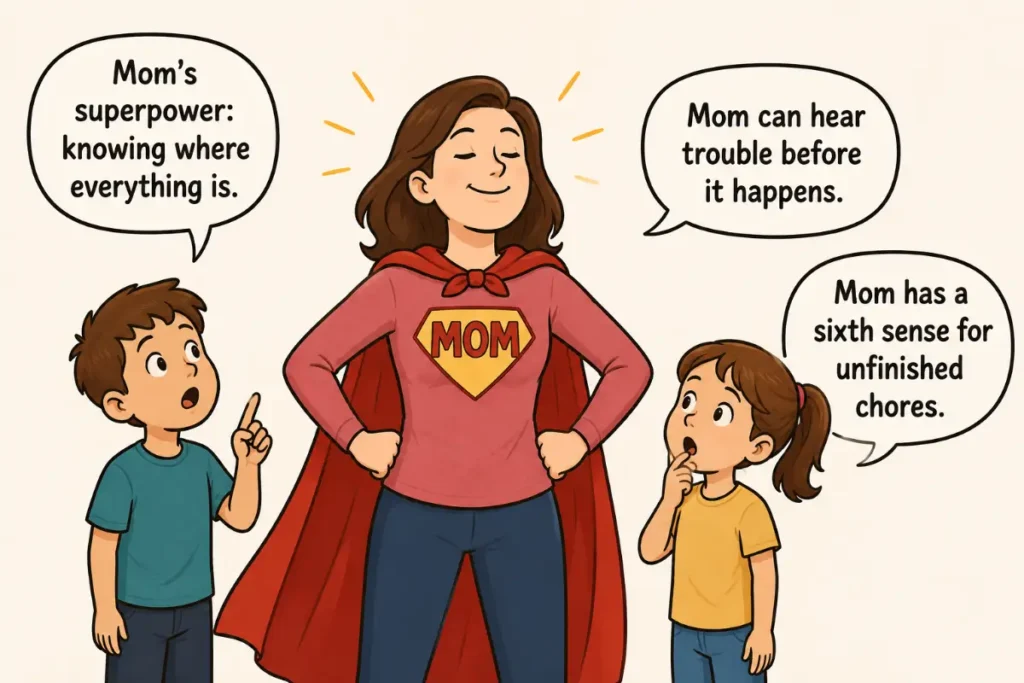Funny Mother’s Day Card Messages About Mom’s Superpowers
