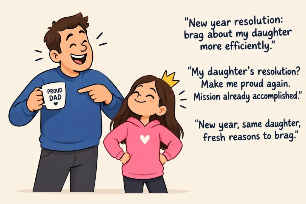 Jokes for the New Year With a Proud-Daughter Twist