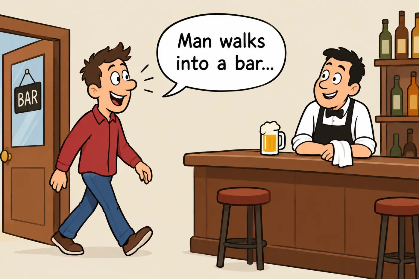 Man Walks Into a Bar Jokes