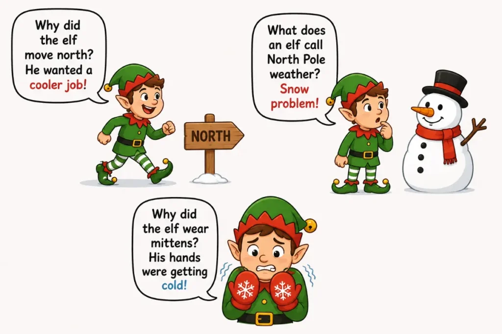 North Pole Elf Jokes for Kids
