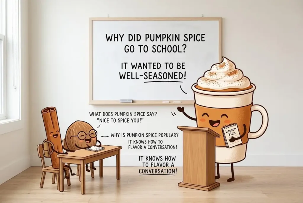 Pumpkin Spice Jokes for Kids
