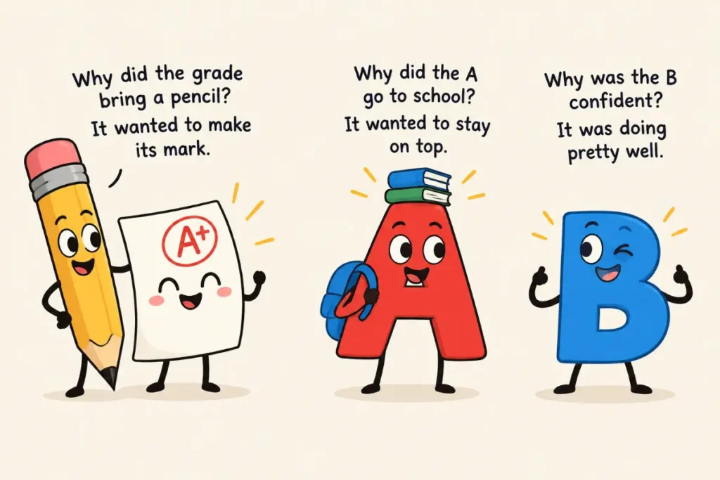 Report Card and Grade Jokes for Kids