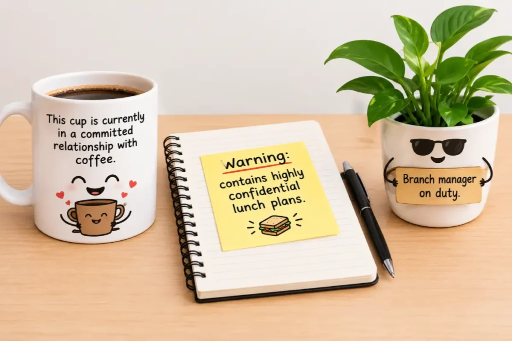 April Fools Desk Jokes and Funny Notes