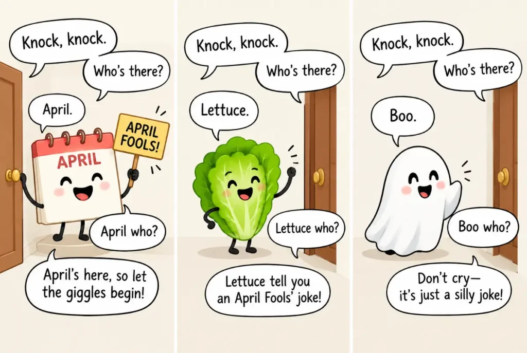 April Fools Knock-Knock Jokes for Kids