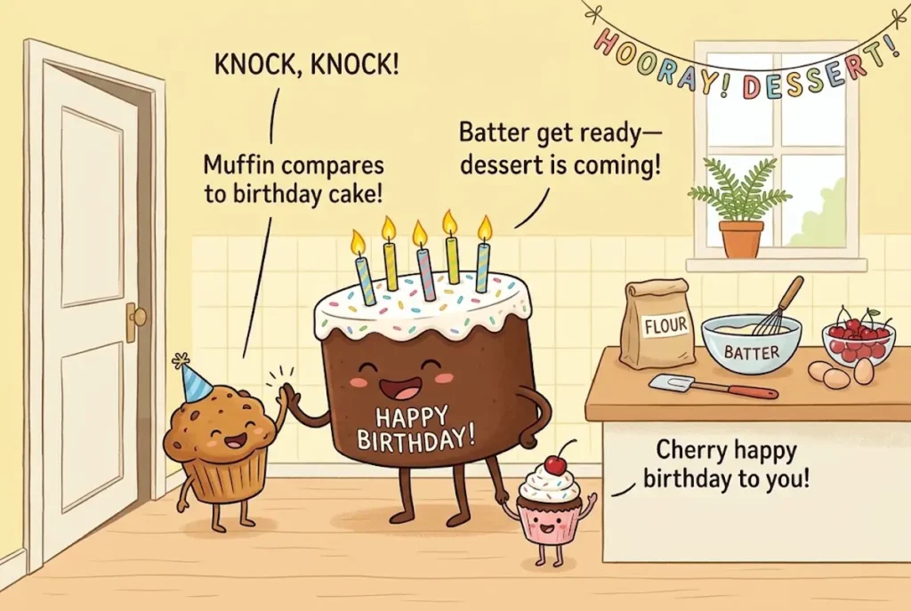 Birthday Knock Knock Jokes About Cake and Candles