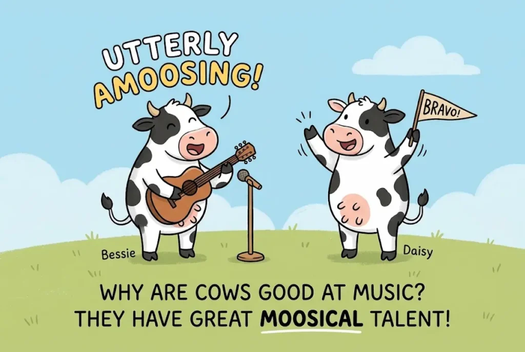 Cow Puns for Social Media and Captions