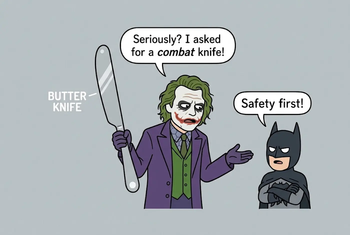 Dark Knight Joker Knife