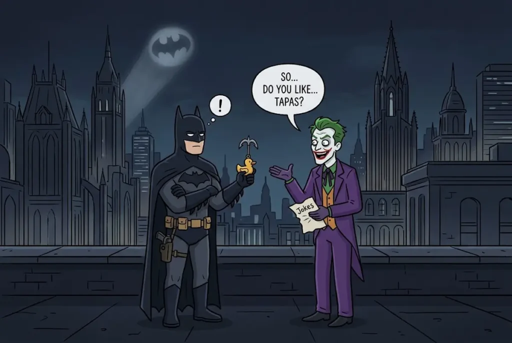 Dark Knight Joker Wallpaper With Batman and Gotham