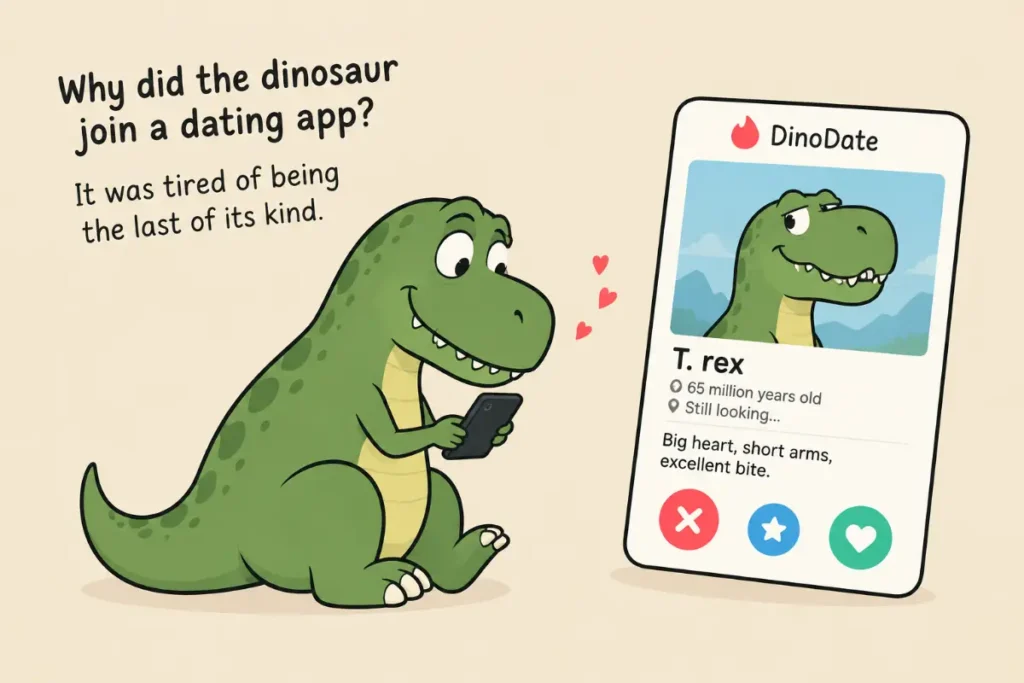 Dinosaur Dating Jokes and Relationship Puns