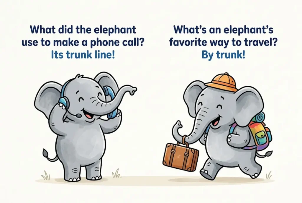 Elephant Trunk Jokes and Puns