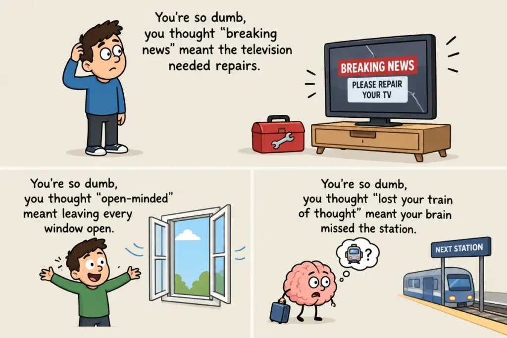 Extra-Clever You're So Dumb Jokes and Wordplay