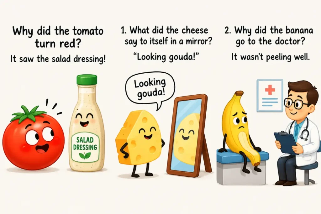 Food Puns and April Fools Day Jokes for Kids