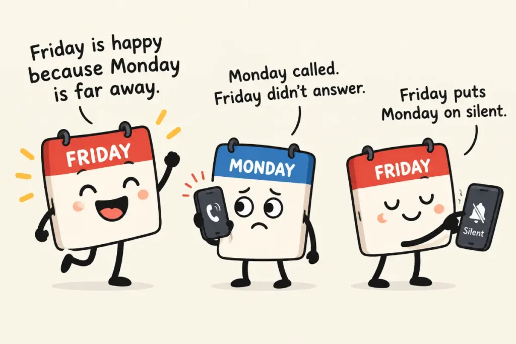 Friday Jokes About Monday