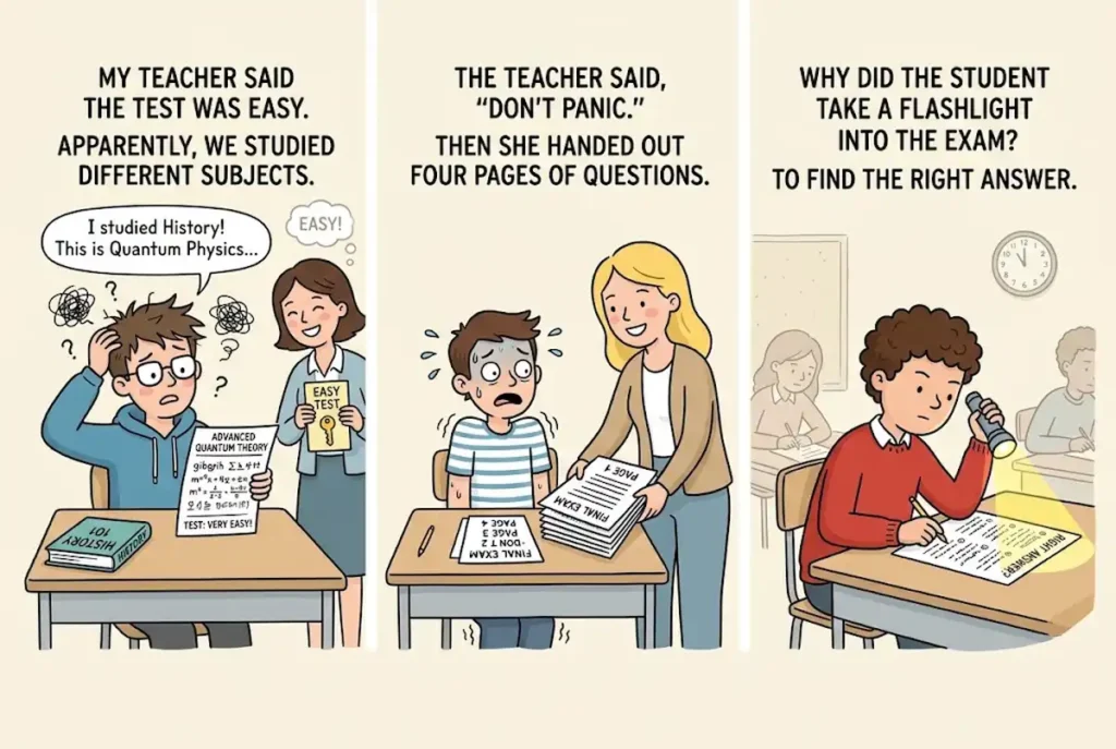 Funny Jokes About Teachers and Exams