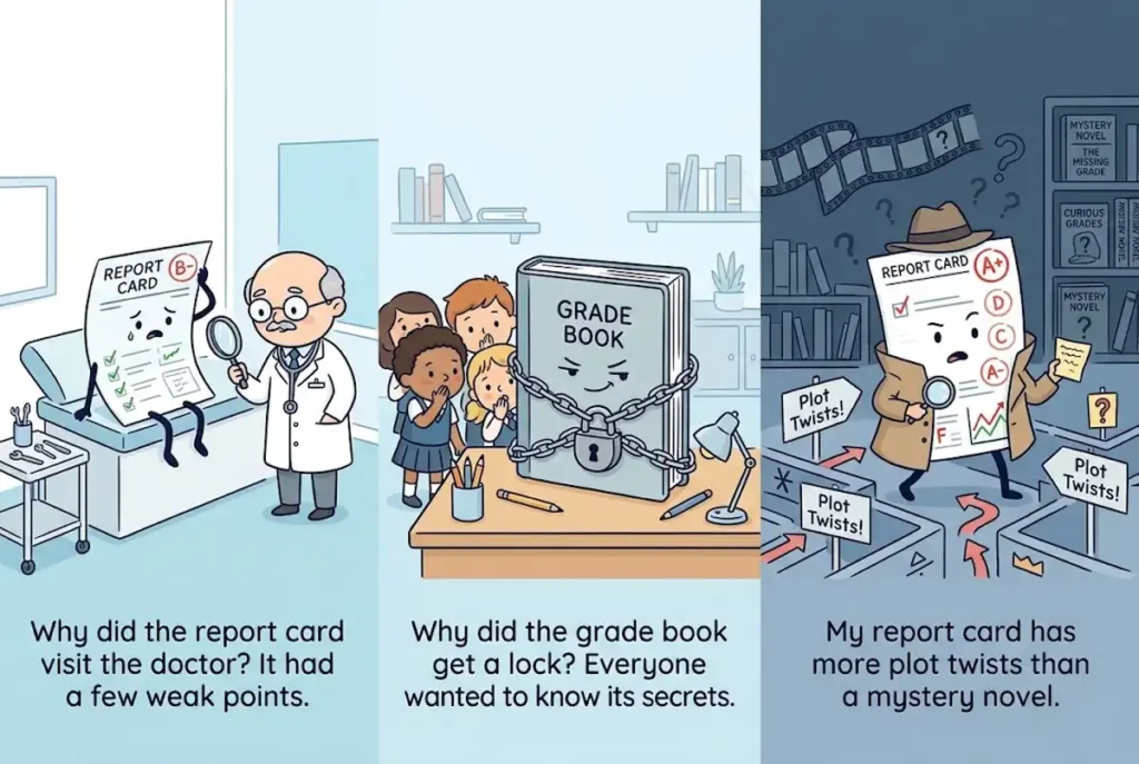 Funny Jokes About Teachers and Report Cards