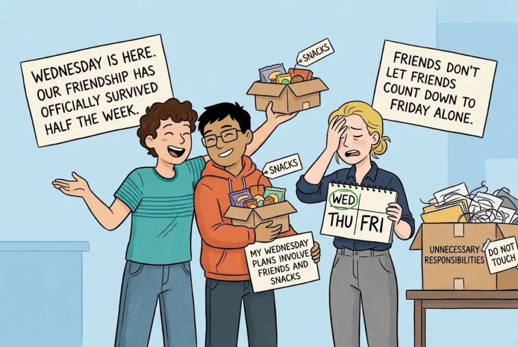 Hump Day Wednesday Jokes for Friends