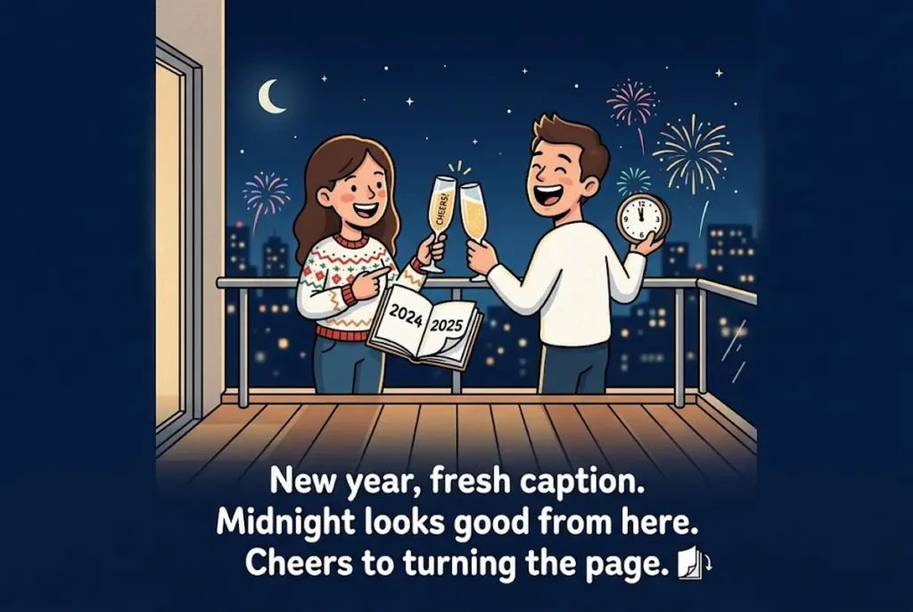 New Year's Eve Social Media Captions and One-Liners
