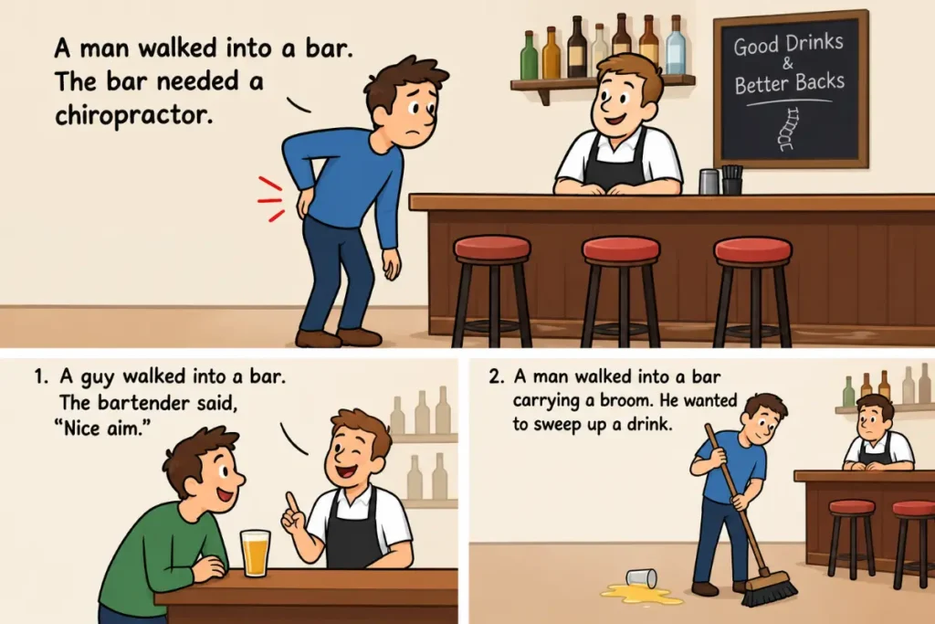 Short Walking Into a Bar Jokes